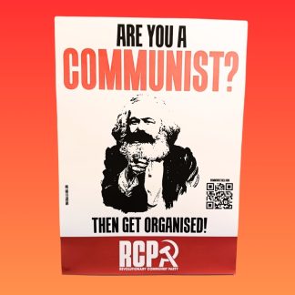 Poster: Are you a communist? Then get organised!